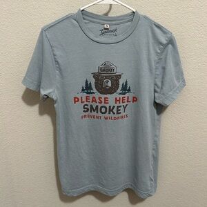 The Landmark Project Smokey The Bear Blue Unisex T-Shirt